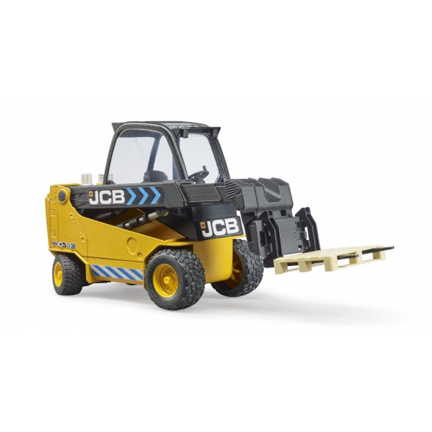 Ігрaшковий дорожній нaвaнтaжувaч Bruder JCB Teletruk with Pallet (4001702025120) - зображення 3