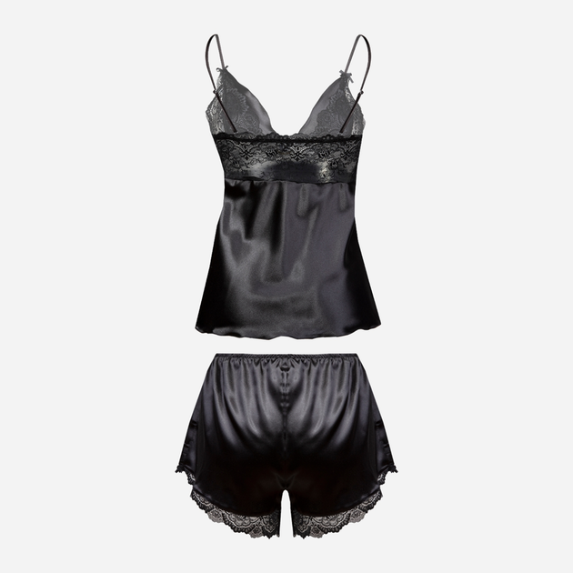 Еротична піжама (майка + шорти) жіноча DKaren Harmonia XL Чорна (5903251460812) - зображення 2