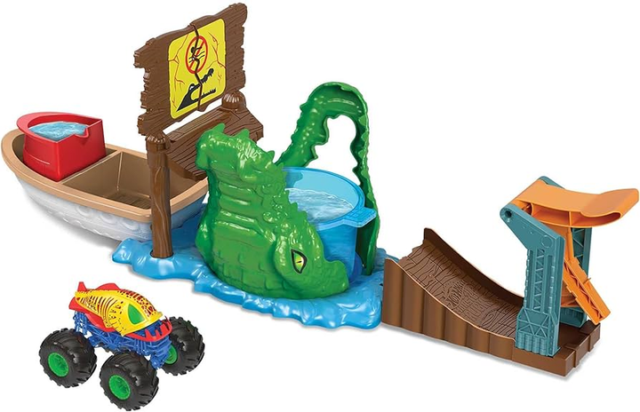 Автомобільний трек Hot Wheels Monster Trucks Color Shifters Playset (WMT) (194735058105) - зображення 1