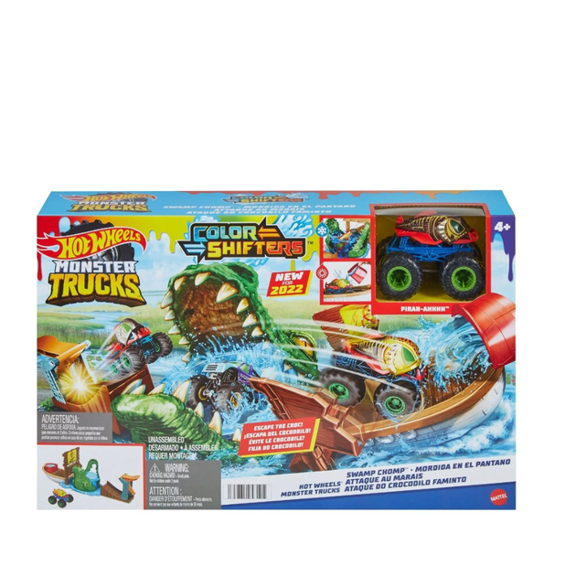 Tor samochodowy Hot Wheels Monster Trucks Color Shifters Playset (WMT) (194735058105) - obraz 2