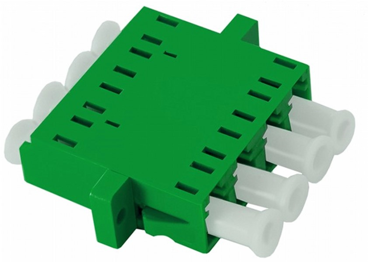 Adapter światłowodowy Qoltec LC/APC Quad Singlemode (5901878541372) - obraz 1