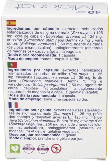 Suplement diety Bioserum Micionat 40 kapsułek (8427268070231) - obraz 2