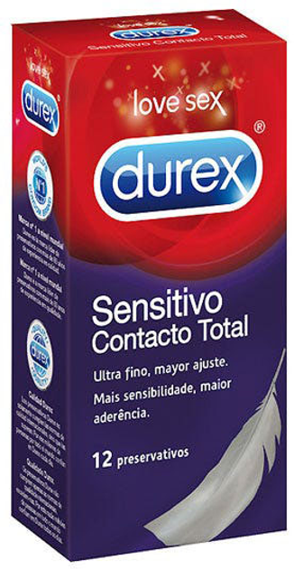 Prezerwatywy Durex Sensitivo Contacto Total 12 szt. (8428076000502) - obraz 1
