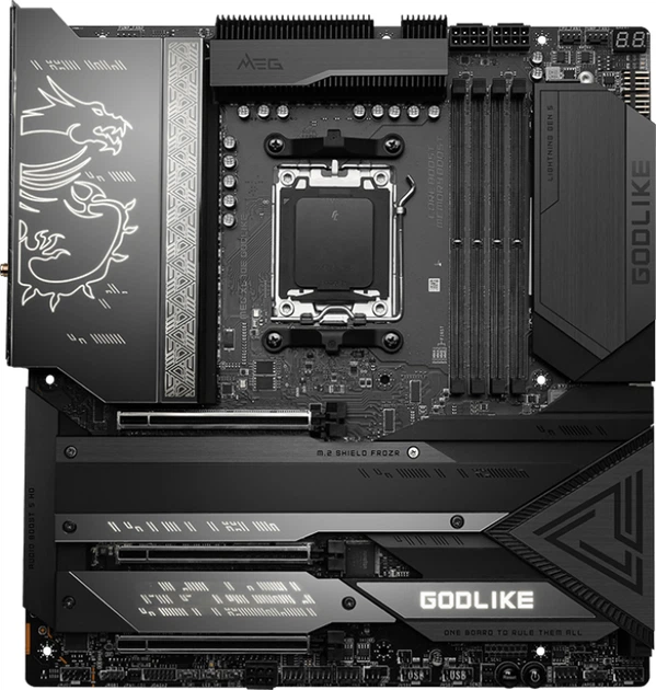 Płyta główna MSI MEG X670E GODLIKE (sAM5, AMD X670, PCI-Ex16) (4711377010122) - Zdjęcie 1 Płyta główna MSI MEG X670E GODLIKE (sAM5, AMD X670, PCI-Ex16) (4711377010122) - obraz 1