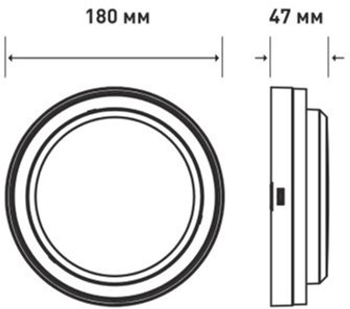 Светильник светодиодный MAXUS MBH 15W 3CCT IP65 BL Circle 1500 Lm (1-MBH-15W-BLC) - изображение 4