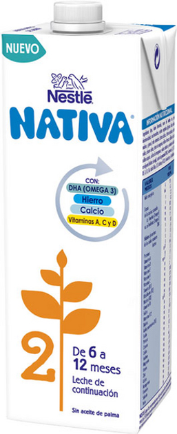 Дитяче молоко Nestle Nativa 2 Liquid 1 л (7613287933218) - зображення 1