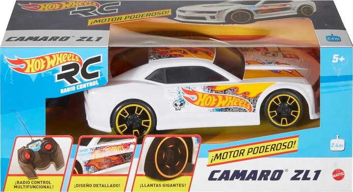 Машинка Хот Вилс белый Шевроле Камаро на пульте управления Hot Wheels ...