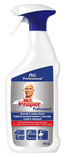 Środek do czyszczenia Mr.Proper Professional odkamieniacz 2 w 1 750 ml (8006540555224) - obraz 1
