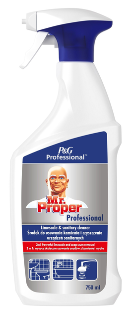 Засіб для видалення накипу Mr.Proper Professional 2 в 1 750 мл (8006540555224) - зображення 1