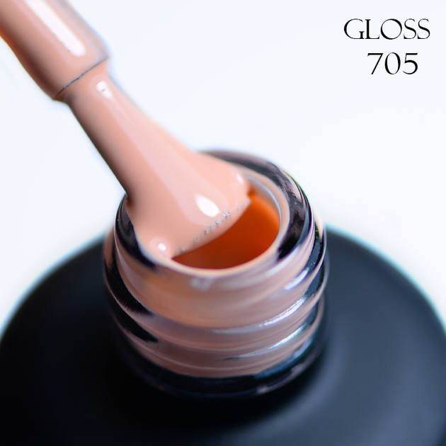 Гель-лак Gloss Company 705 персиково-бежевый 11 мл - Фото 2 Гель-лак Gloss Company 705 персиково-бежевый 11 мл - изображение 2