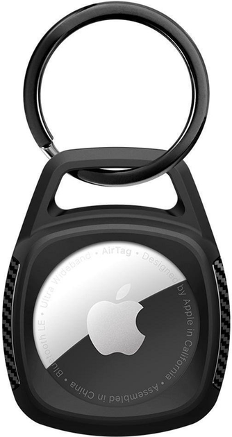 Чохол-брелок Spigen Rugged Armor AMP01565 для Apple AirTag Black (8809710755468) - зображення 1