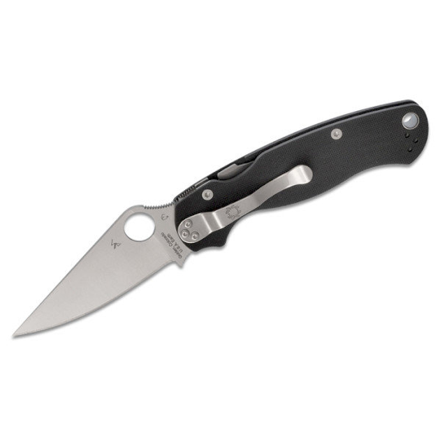 Нож складной Spyderco Para Military 2 Left Hand G-10 Black замка Compression Lock C81GPLE2 - изображение 1