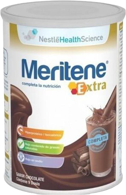 Koktajle Meritene Chocolate Flavour Shake Pot 450 g (8470001720009) - obraz 1