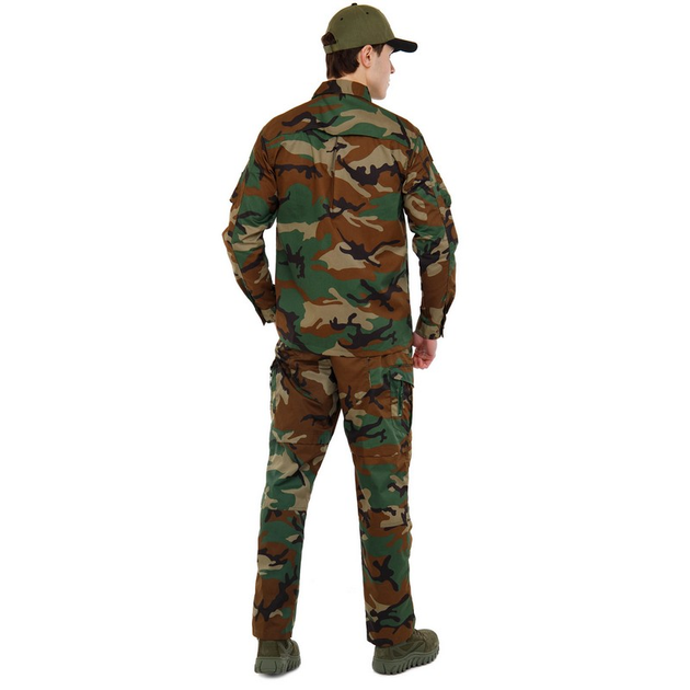 Костюм тактичний (сорочка та штани) Military Rangers ZK-SU1128 Колір: Камуфляж Woodland розмір: L - зображення 2
