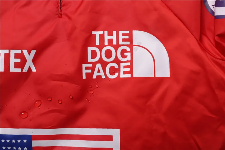 Куртка ветровка с тонкой подкладкой водонепроницаемая the dog face для собак красная S размер - Фото 8 Куртка ветровка с тонкой подкладкой водонепроницаемая the dog face для собак красная S размер - изображение 8