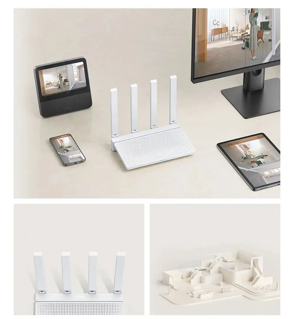 Маршрутизатор Xiaomi AX3000T 2.4GHz 5GHz 1.3GHz CPU 2X2 160MHz WAN LAN LED NFC Connection for Home Office Games Mi - Фото 3 Маршрутизатор Xiaomi AX3000T 2.4GHz 5GHz 1.3GHz CPU 2X2 160MHz WAN LAN LED NFC Connection for Home Office Games Mi - изображение 3