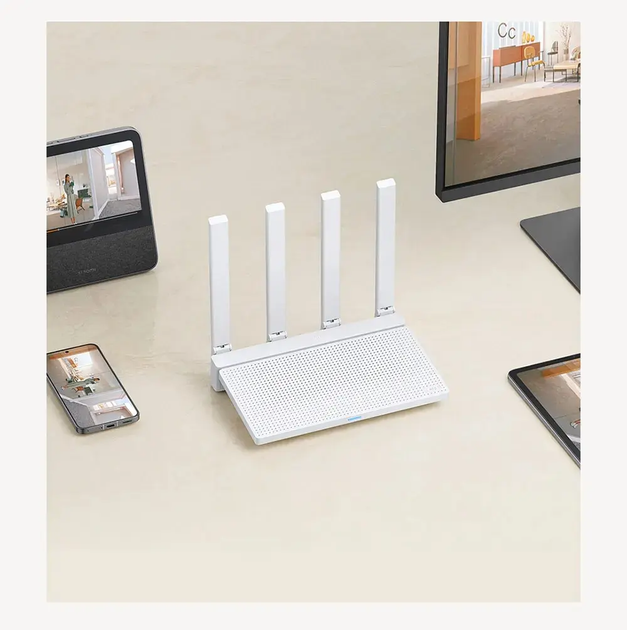 Маршрутизатор Xiaomi AX3000T 2.4GHz 5GHz 1.3GHz CPU 2X2 160MHz WAN LAN LED NFC Connection for Home Office Games Mi - Фото 4 Маршрутизатор Xiaomi AX3000T 2.4GHz 5GHz 1.3GHz CPU 2X2 160MHz WAN LAN LED NFC Connection for Home Office Games Mi - изображение 4