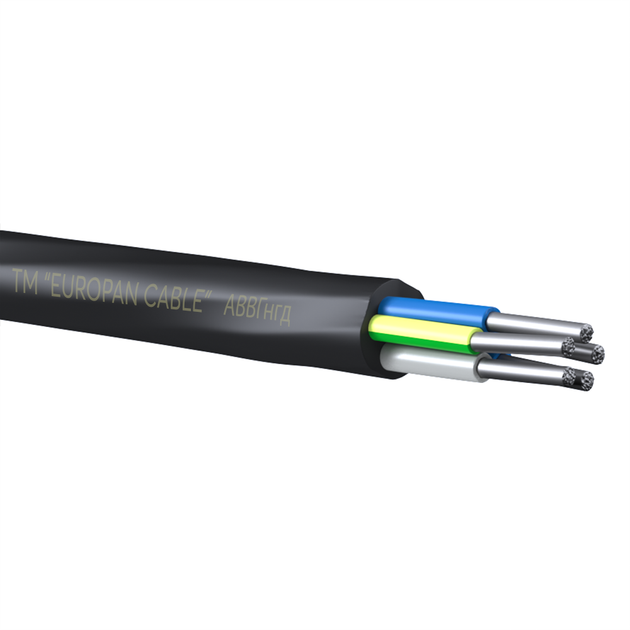 Кабель силовий АВВГ-0,66 4х6,0 EUROPAN CABLE 10м – фото, отзывы ...