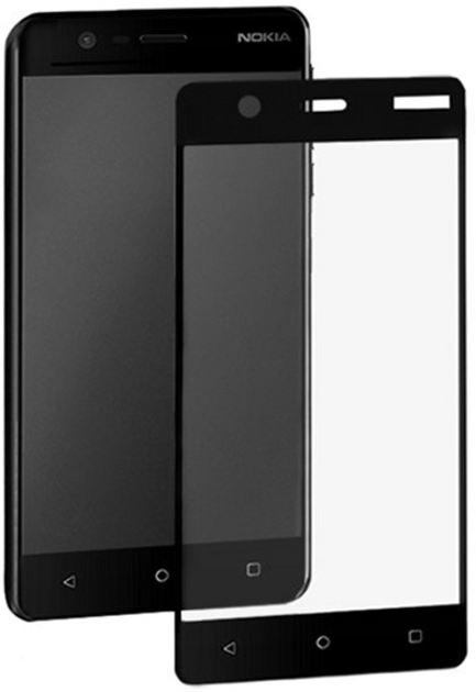 Szkło hartowane ochronne Qoltec Premium do Nokia 3 3D Czarne (5901878515793) - obraz 1