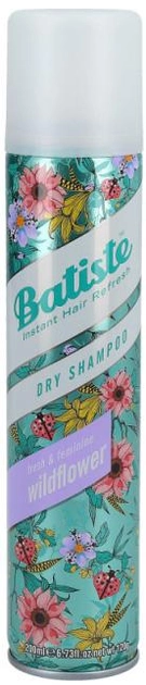 Suchy szampon Batiste Dry Shampoo Fresh&Feminine Wildflower 200 ml (5010724533635) - obraz 1