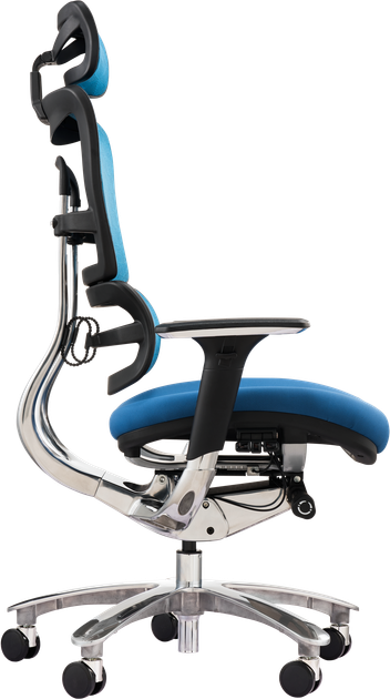 Офисное эргономичное кресло GT Racer X-801A Blue (W-55 B-45) - Фото 9 Офисное эргономичное кресло GT Racer X-801A Blue (W-55 B-45) - изображение 9