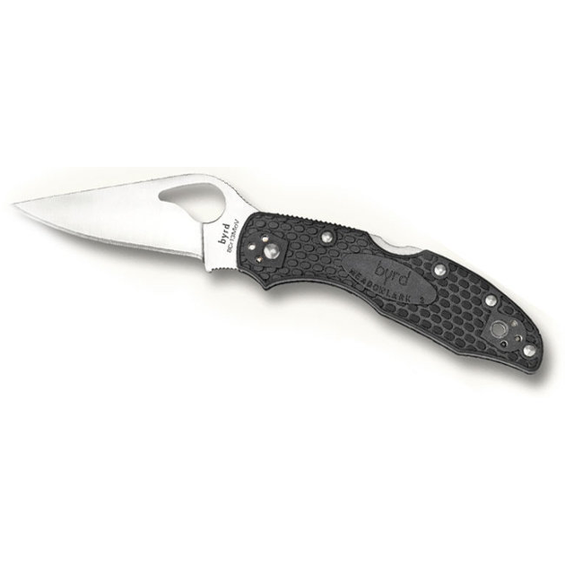 Нож складной Spyderco Byrd Meadowlark 2 Black тип замка Back Lock BY04GP2 - изображение 1