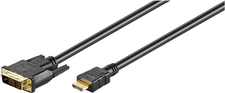 Kabel Goobay HDMI - DVI czarny 2 m (4040849515804) - obraz 1