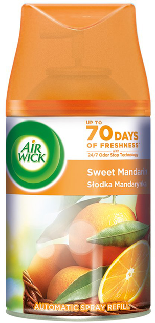 Odświeżacz powietrza Air Wick Freshmatic Owoce tropikalne i słodka mandarynka 250 ml (5900627073966) - obraz 1