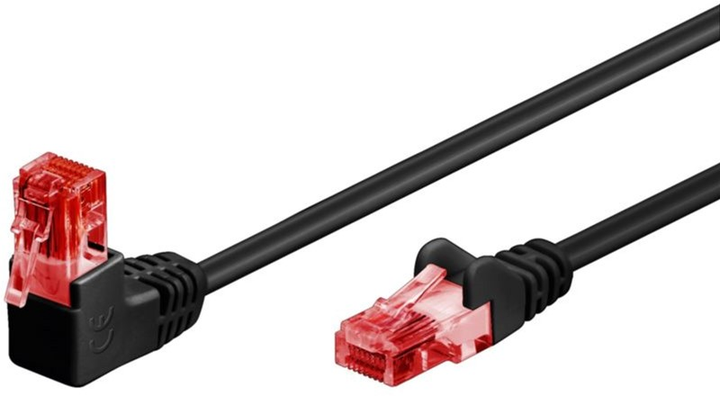 Patchcord Goobay RJ45 Cat 6 U/UTP Czarny 3 m (4040849515170) - obraz 1