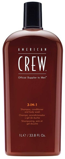 Засіб для догляду за волоссям і тілом American Crew Classic 3-в-1 1000 мл (669316058510) - зображення 1