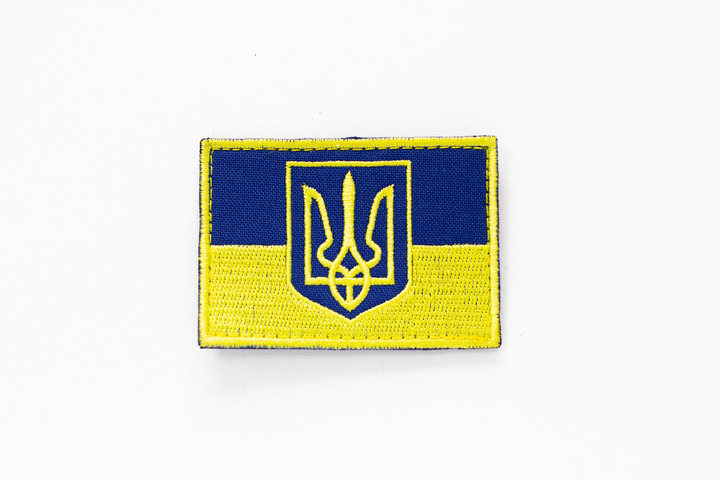 №1 Шеврон (патч) Флаг Украины с гербом - изображение 2