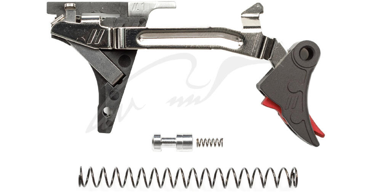 Ударно-спусковой механизм ZEV PRO Curved Faceдля Glock 1-4 Gen. Черный/красный - изображение 1