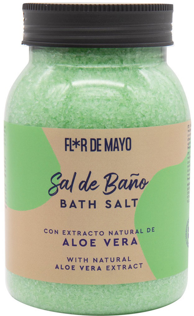 Сіль для ванни Flor De Mayo Sal De Bano Aloe Vera 650 г (8428390070106) - зображення 1