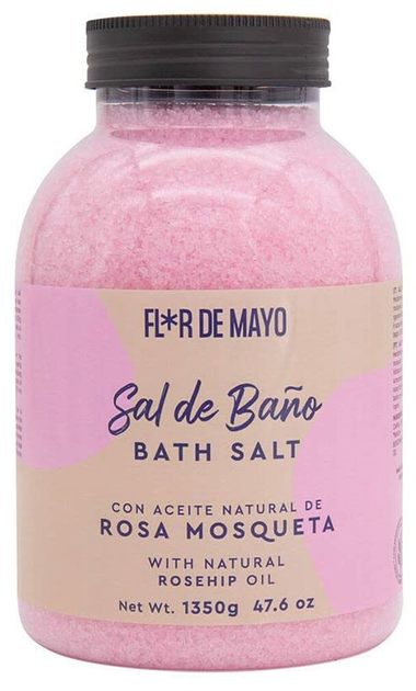 Sól do kąpieli Flor De Mayo Sal De Bano Rosa Mosqueta 1350 g (8428390075620) - obraz 1