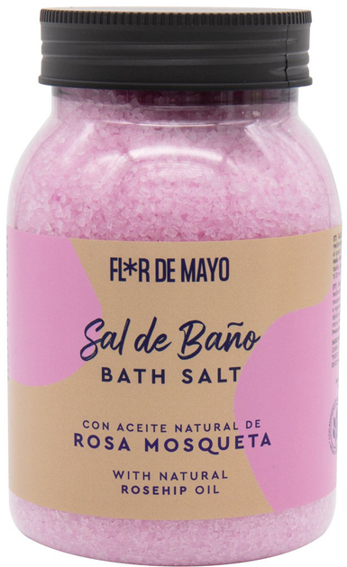 Sól do kąpieli Flor De Mayo Sal De Bano Rosa Mosqueta 650 g (8428390071110) - obraz 1