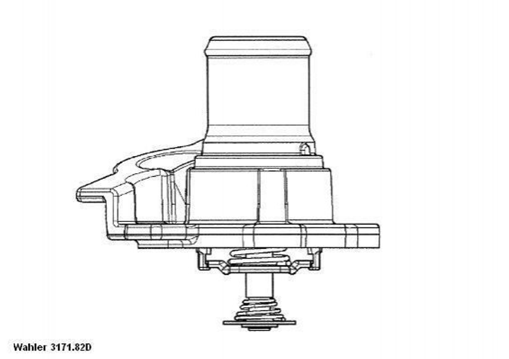 Термостат WAHLER 3171.82D Fiat Ducato; Peugeot Boxer 504017209 - изображение 1