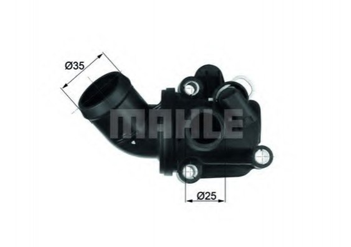 Термостат MAHLE / KNECHT TH1480 Mercedes A-Class, B-Class 2662030675, A2662030675 - изображение 1