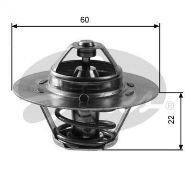 Термостат Gates TH12488G1 Skoda Felicia 114095090, 1130950 - зображення 1