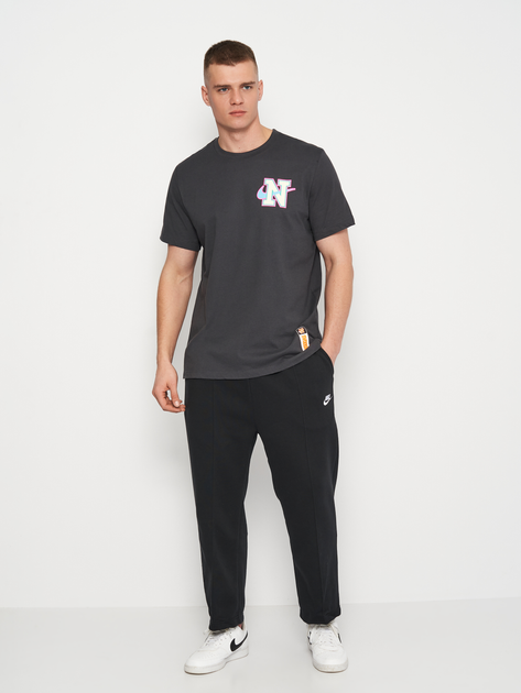 Акція на Спортивні штани чоловічі Nike M Nk Club Bb Cropped Pant DX0543-010 M Black/White від Rozetka