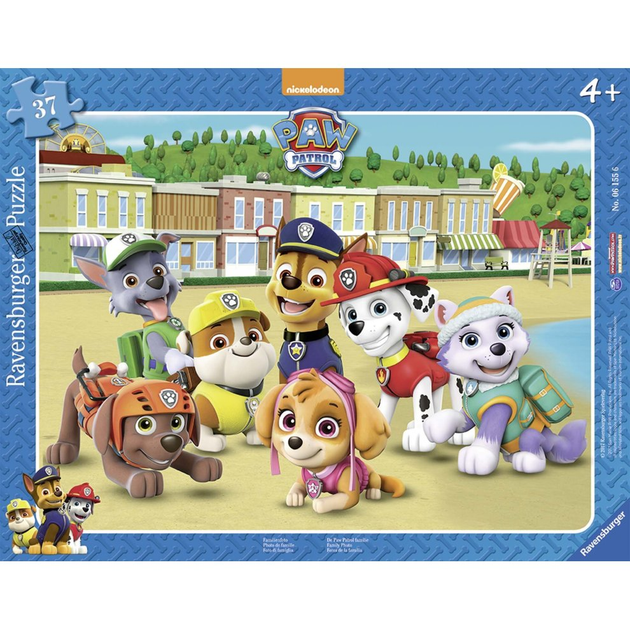 Puzzle klasyczne Ravensburger Paw Patrol Familienfoto 37 x 29 cm 37 elementów (4005556061556) - obraz 1