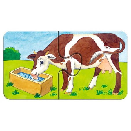 Puzzle klasyczne Ravensburger na farmie 18 x 10 cm 9 x 2 elementów (4005556073337) - obraz 8