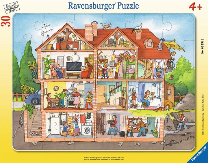 Puzzle klasyczne Ravensburger View into the House 70 x 50 cm 30 elementów (4005556061549) - obraz 1