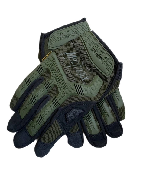 Перчатки с пальчиками Mechanix Wear L Олива - изображение 1