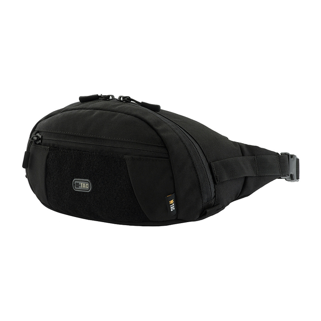 M-Tac сумка Companion Bag Large Black, тактическая сумка, армейская поясная сумка, мужская черная бананка - изображение 1