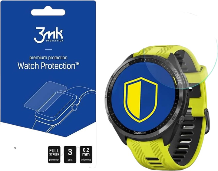 Захисна плівка 3MK ARC Watch do Garmin Forerunner 965 3 шт. (5903108517652) - зображення 1
