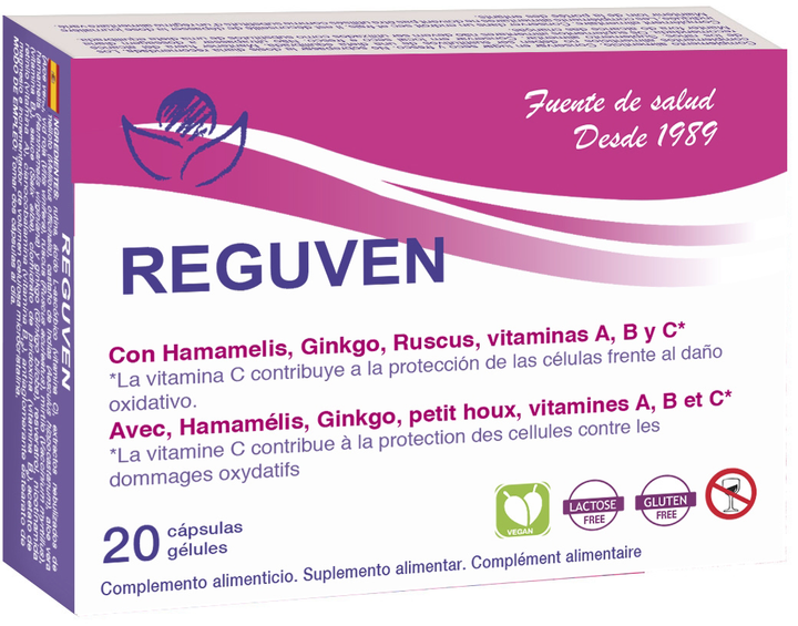 Дієтична добавка Bioserum Reguven 20 капсул (8427268100112) - зображення 1