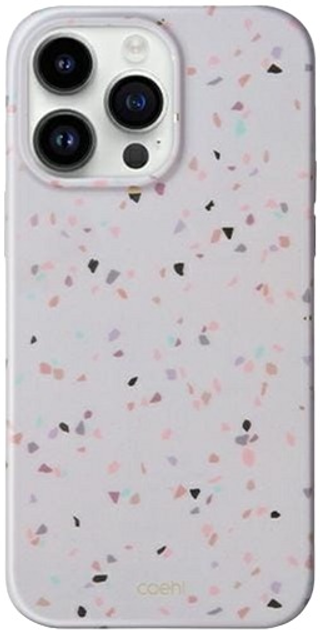 Etui Uniq Coehl Terrazzo do Apple iPhone 14 Pro Piaskowy (8886463682746) - obraz 1