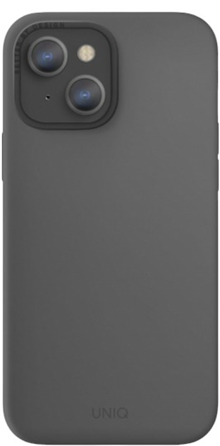 Панель Uniq Lino Hue with MagSafe для Apple iPhone 13 Charcoal grey (8886463678152) - зображення 1