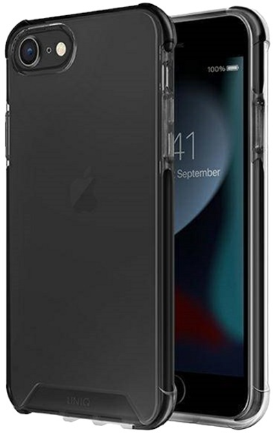 Панель Uniq Combat для Apple iPhone SE 2022/SE 2020/7/8 Carbon black (8886463680377) - зображення 1
