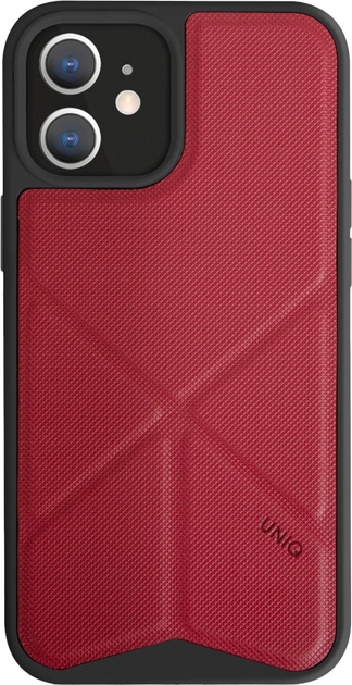 Etui Uniq Transforma do Apple iPhone 12 mini Czerwony (8886463674673) - obraz 1